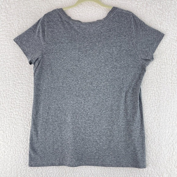 Torrid Gray "I'm A Keeper" V-Neck T-Shirt Womens Short Sleeve Casual Size Large - Picture 11 of 14